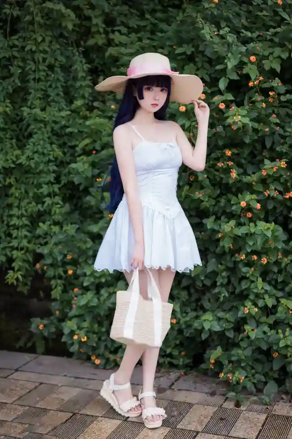 4k室外壁纸 - 少女 - 橙花 - 清新「哲风壁纸」