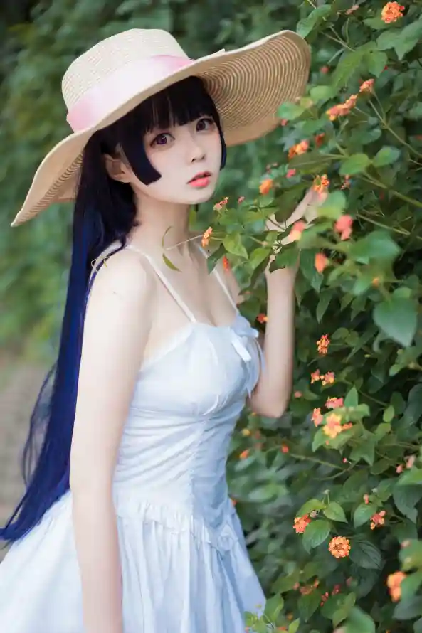 4k室外壁纸 - 少女 - 清新 - 绿植「哲风壁纸」