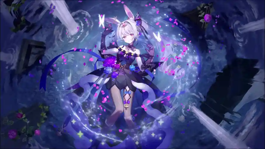 4k兔娘壁纸-兰音 - 少女-废墟「哲风壁纸」