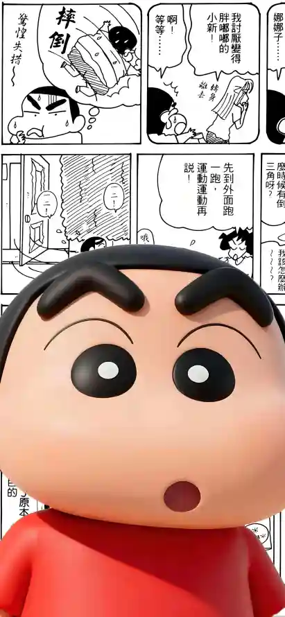 4k大眼壁纸 - 漫画 - 红衣 - 粗眉毛「哲风壁纸」