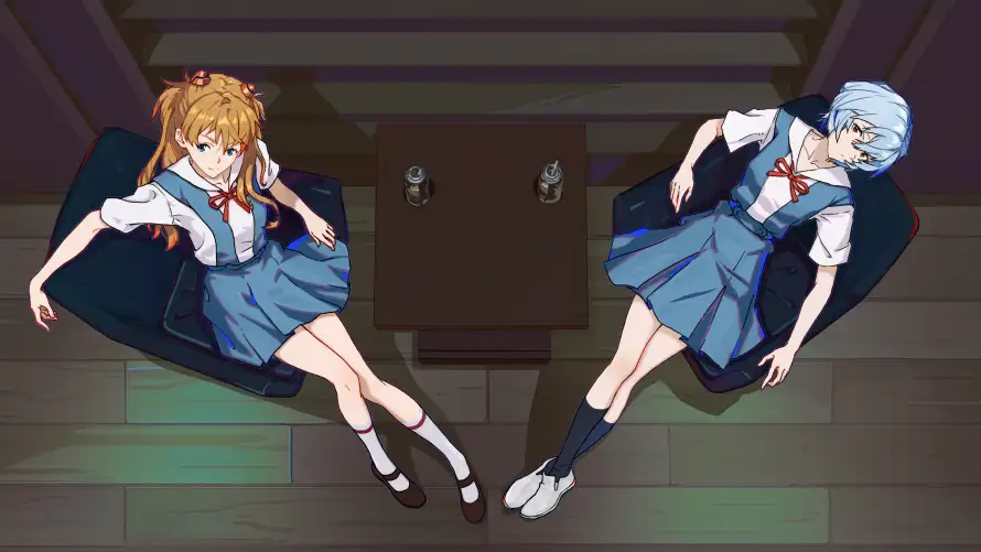 4k坐姿壁纸-少女 - 教室-校服「哲风壁纸」