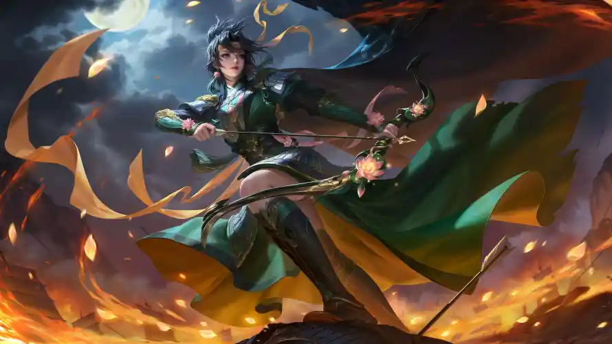 4k东吴壁纸-国风 - 女将-弓箭「哲风壁纸」