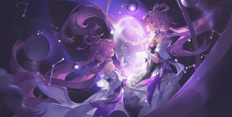 5k动漫壁纸-崩坏 - 星空-星象「哲风壁纸」