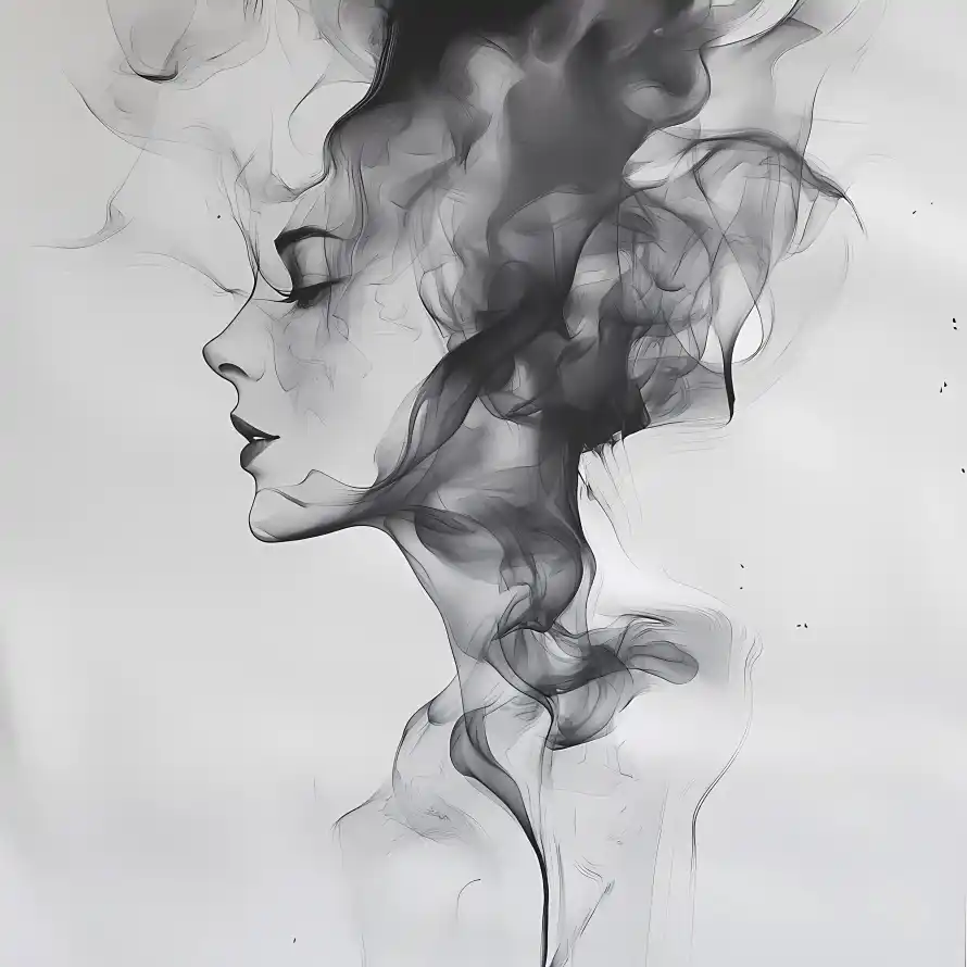 4k人像壁纸 - 侧脸 - 侧颜 - 女性「哲风壁纸」