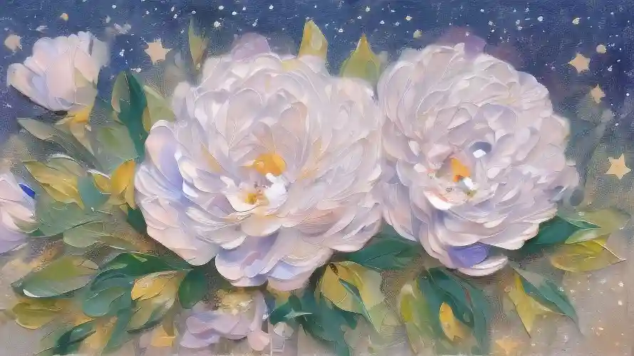 3k手绘壁纸-花 - 星空-梦幻「哲风壁纸」