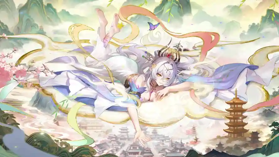 4k云雾壁纸-仙女 - 古风-宝塔「哲风壁纸」