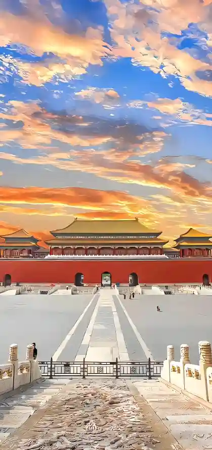 4k午门壁纸 - 国风 - 广场 - 彩云「哲风壁纸」