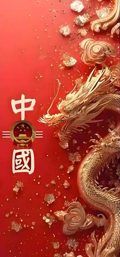 4k国潮壁纸 - 国风 - 爱国 - 祥云「哲风壁纸」