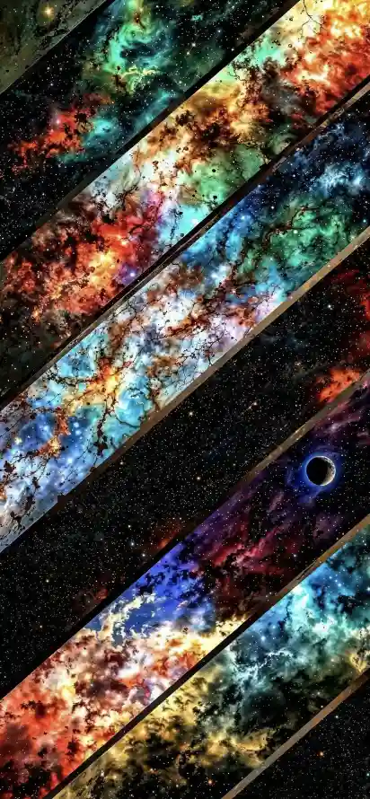 4k太空壁纸 - 宇宙 - 抽象 - 斜纹「哲风壁纸」