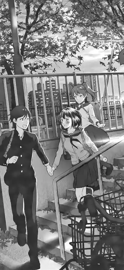 4k三人壁纸 - 奔跑 - 学生 - 栏杆「哲风壁纸」