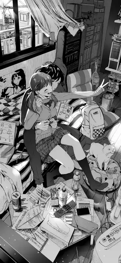 4k女生壁纸 - 情侣 - 房间 - 拥抱「哲风壁纸」