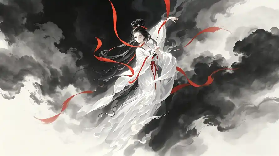 3k云雾壁纸-国风 - 好看-汉服「哲风壁纸」