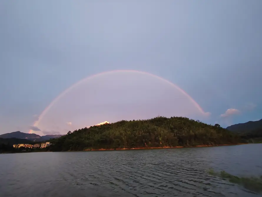 4k垂钓壁纸-天空 - 山丘-彩虹「哲风壁纸」