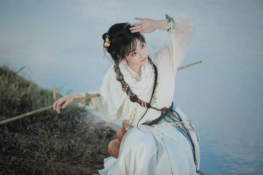 4k古风壁纸 - 外景 - 少女 - 师妹「哲风壁纸」