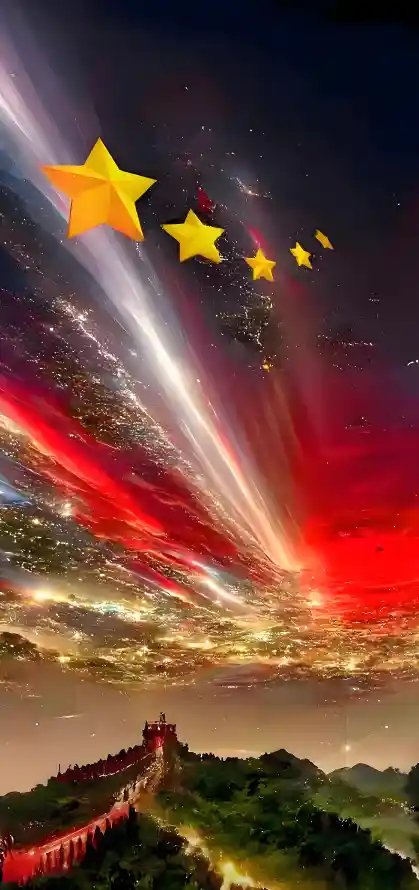 4k五星壁纸 - 光效 - 光束 - 夜景「哲风壁纸」