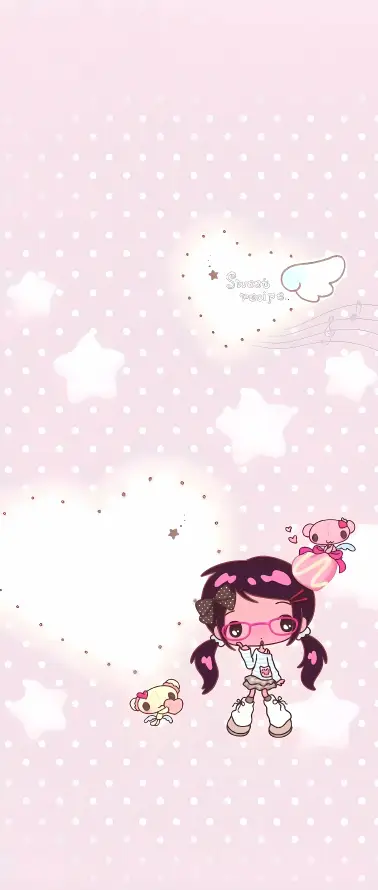 4k卡通壁纸 - 可爱 - 小熊 - 少女「哲风壁纸」