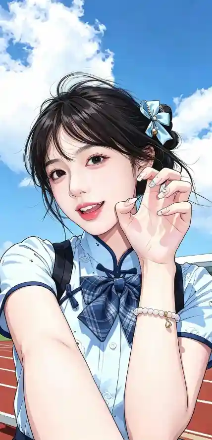 4k夏日壁纸 - 好看 - 学生 - 少女「哲风壁纸」