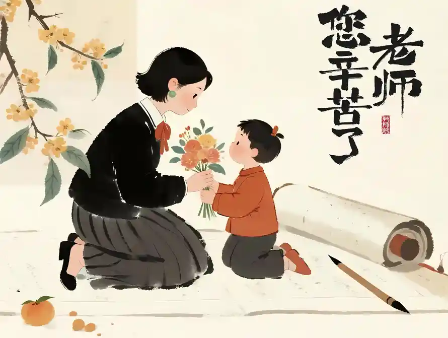 4k卡通壁纸 - 卷轴 - 学生 - 师生「哲风壁纸」