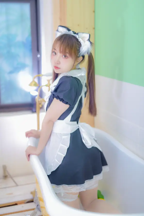 4k女仆壁纸 - 室内 - 浴缸 - 猫耳「哲风壁纸」