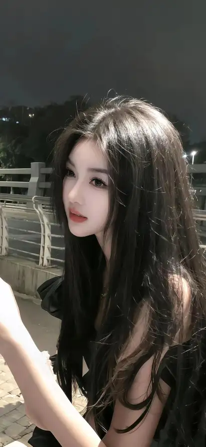 4k夜景壁纸 - 女生 - 户外 - 美女「哲风壁纸」