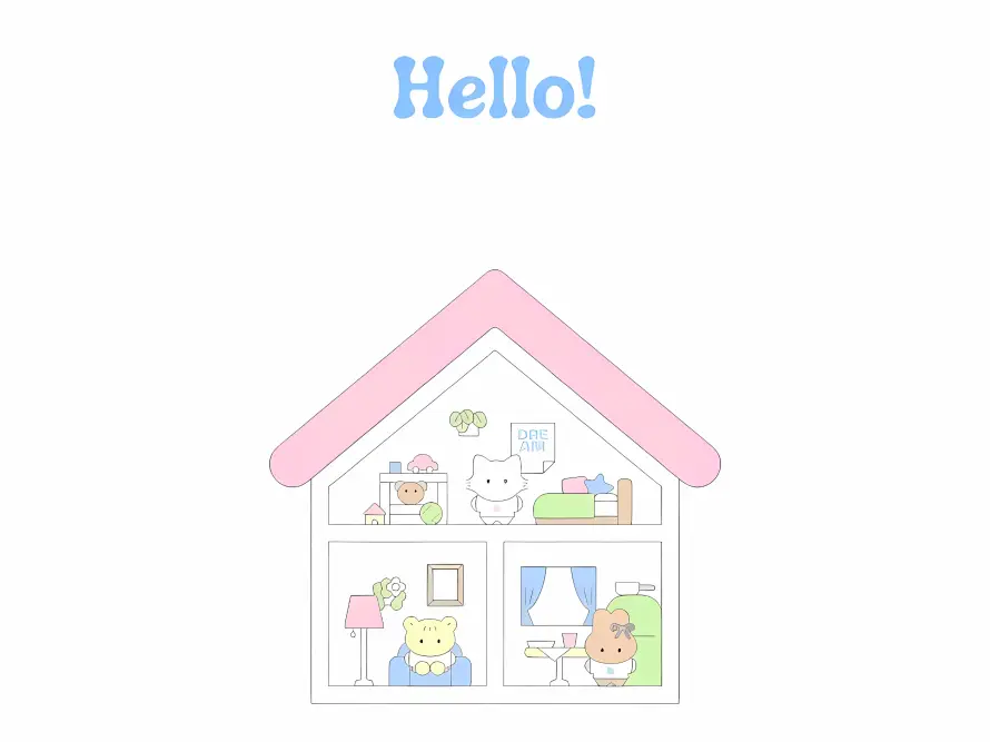 3k卡通壁纸-可爱 - 小屋-治愈「哲风壁纸」