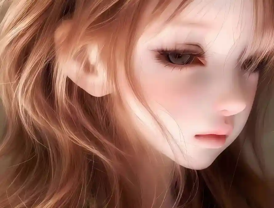 3k侧脸壁纸-光影 - 厚涂-少女「哲风壁纸」