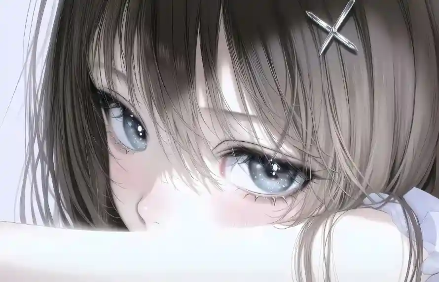 3k大眼壁纸-少女 - 二次元-星星眼「哲风壁纸」