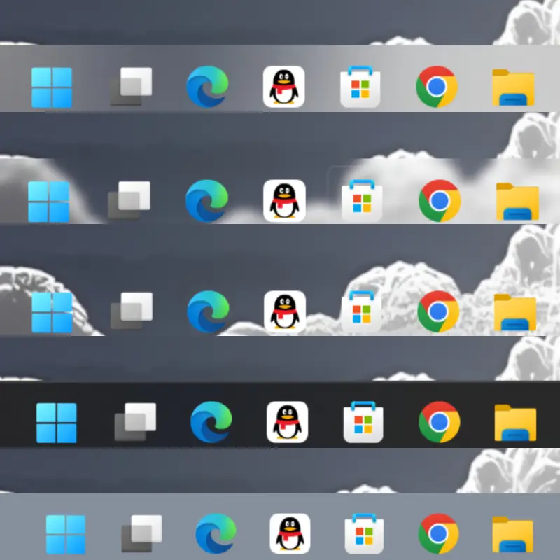哲风桌面软件现已支持Windows透明任务栏设置！ - 壁纸图片2