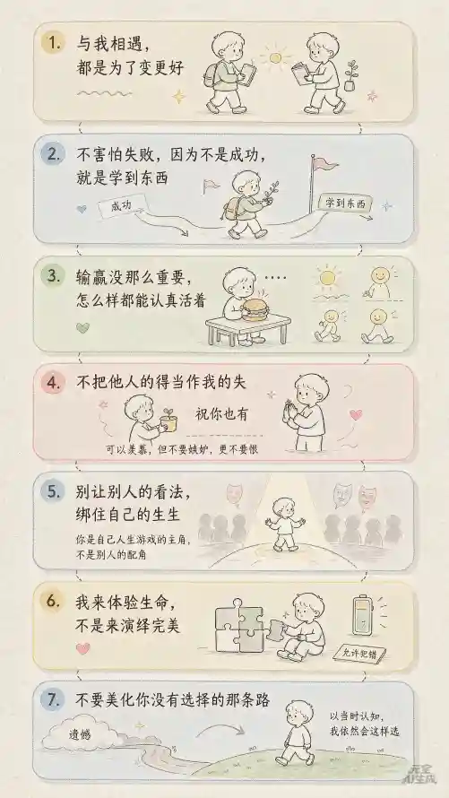 4k励志壁纸 - 成长 - 手绘 - 插画「哲风壁纸」