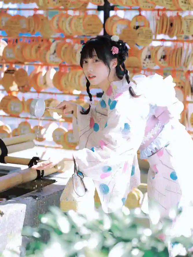 4k人像壁纸 - 发饰 - 和服 - 少女「哲风壁纸」