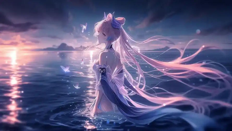 4k原神壁纸-大海 - 心海-梦幻「哲风壁纸」