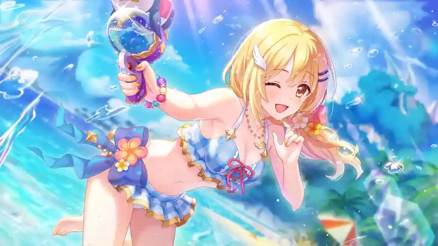 4k夏日壁纸-水枪 - 水花-泳装「哲风壁纸」