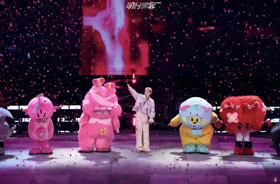 5k巡演壁纸-彩带 - 素龙-舞台「哲风壁纸」