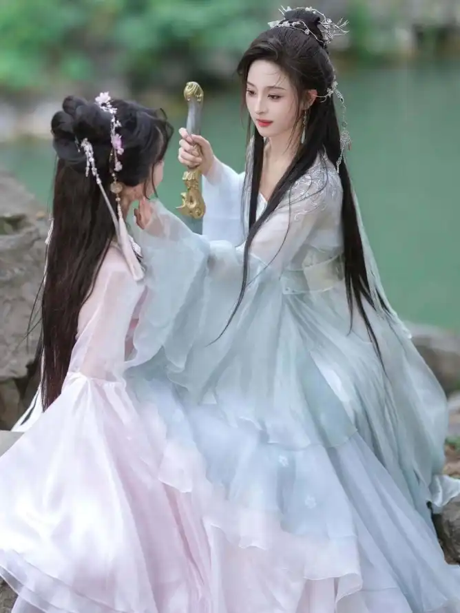 4k侠女壁纸 - 双姝 - 古风 - 持剑「哲风壁纸」