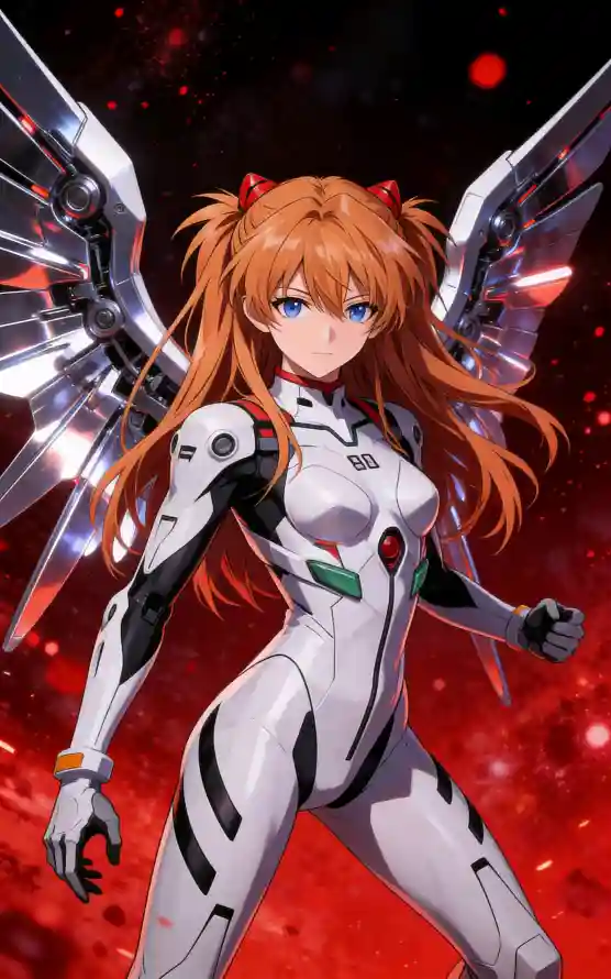 4k少女壁纸 - 橙发 - 科幻 - eva「哲风壁纸」