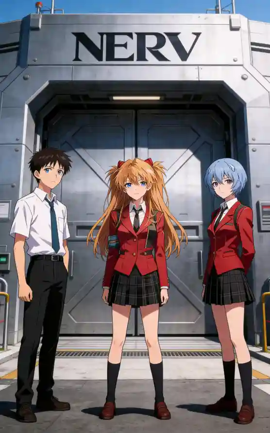 4k蓝发壁纸 - eva - 明日香 - 碇真嗣「哲风壁纸」