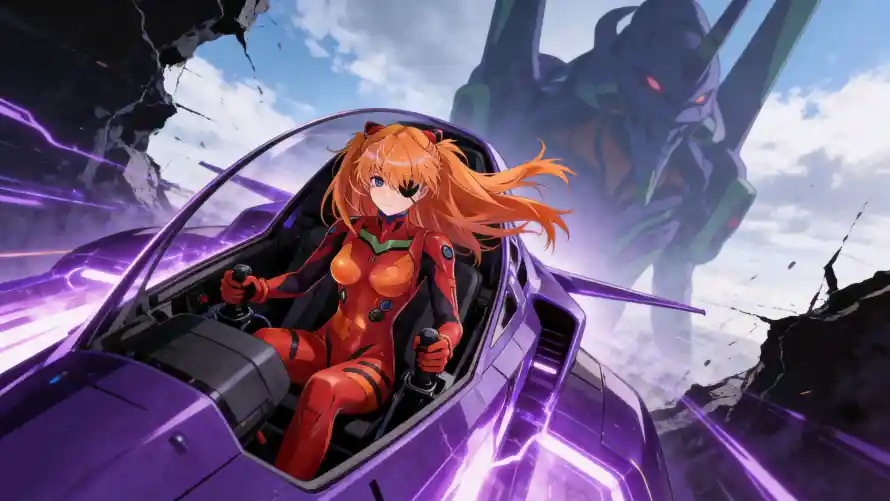 4k废墟壁纸-机甲 - eva-初号机「哲风壁纸」