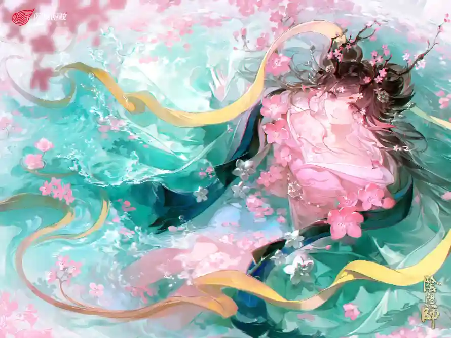 4k桃花壁纸 - 梦幻 - 水袖 - 水面「哲风壁纸」 4k桃花壁纸 - 梦幻 - 水袖 - 水面「哲风壁纸」