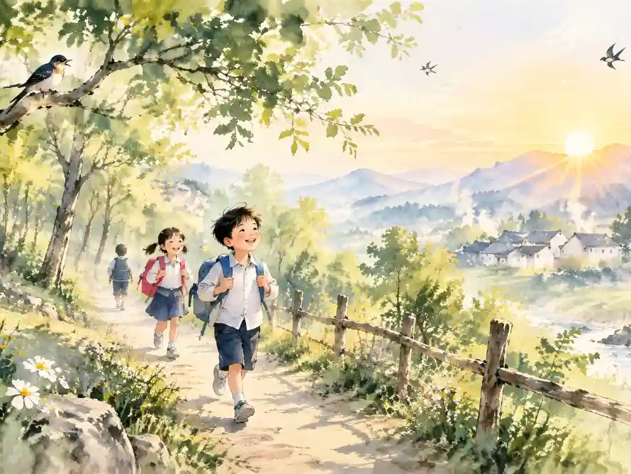 4k乡间壁纸 - 书包 - 学童 - 孩童「哲风壁纸」 4k乡间壁纸 - 书包 - 学童 - 孩童「哲风壁纸」