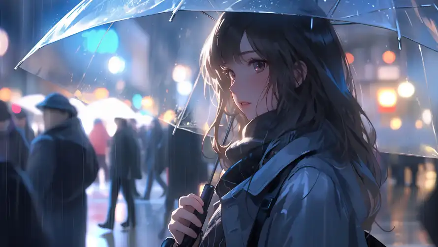 4k回眸壁纸 - 行人 - 雨夜 - 二次元「哲风壁纸」 4k回眸壁纸 - 行人 - 雨夜 - 二次元「哲风壁纸」