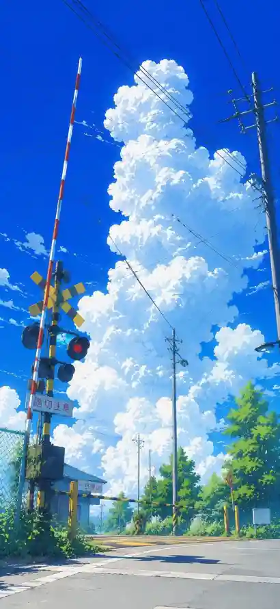 4k夏日壁纸 - 晴空 - 绿树 - 风景「哲风壁纸」