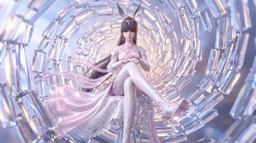 4k小舞壁纸 - 柔骨兔 - 兔耳少女 - 国漫女神「哲风壁纸」