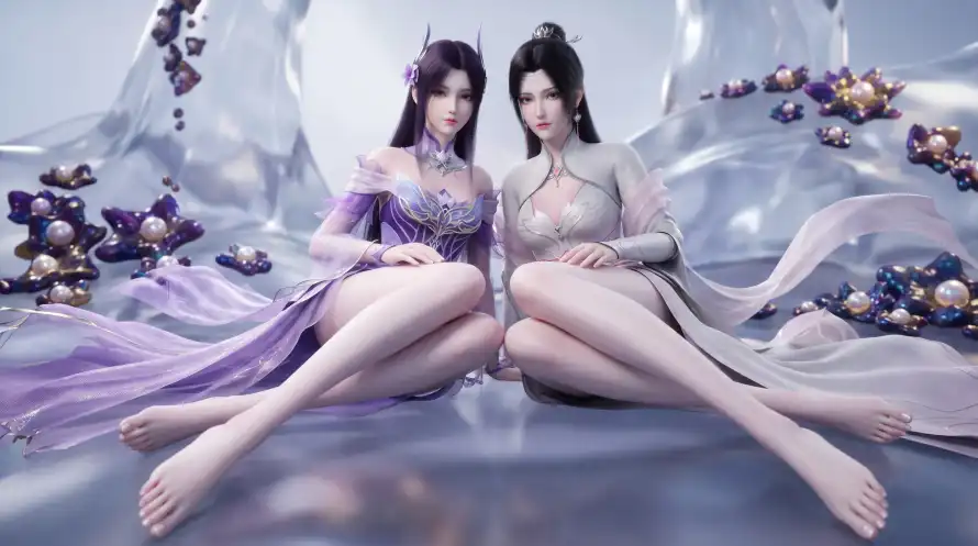 6k云韵壁纸-仙气 - 冰原-国漫「哲风壁纸」