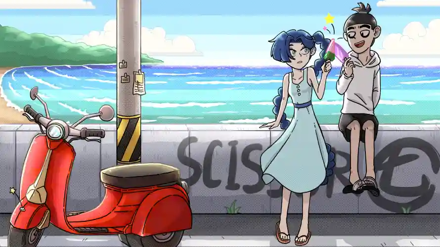 4k夏日壁纸-大海 - 海边-白裙「哲风壁纸」