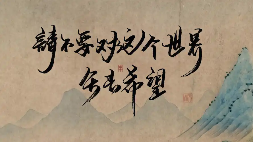 4k书法壁纸 - 剑来 - 古风 - 国风「哲风壁纸」