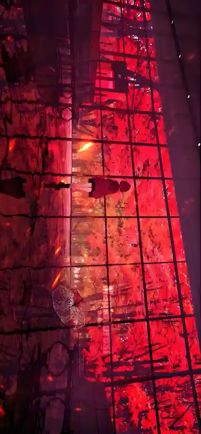 4k光影壁纸 - 夜景 - 街景 - 雨夜「哲风壁纸」