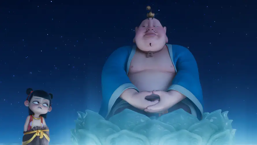 4k哪吒壁纸-夜晚 - 师徒-星空「哲风壁纸」