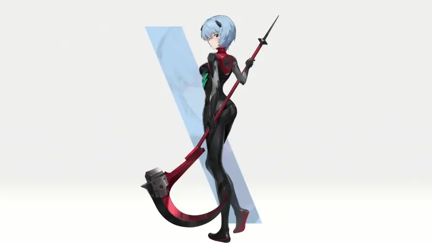 4k侧身壁纸-镰刀 - 黑丽-eva「哲风壁纸」