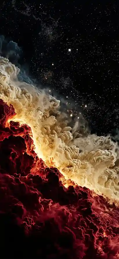 4k发光壁纸 - 夜空 - 宇宙 - 恒星「哲风壁纸」
