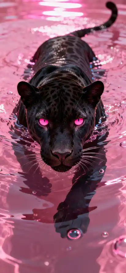 4k梦幻壁纸 - 水波 - 涉水 - 猛兽「哲风壁纸」